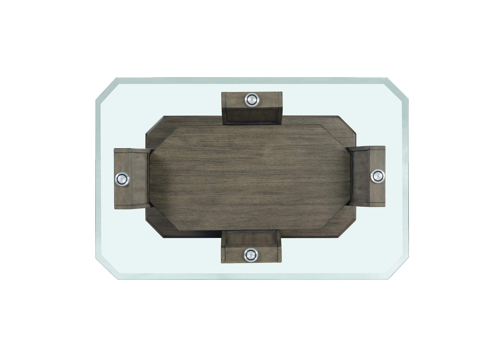 Dapper Rectangular Coffee Table Grey,Elements