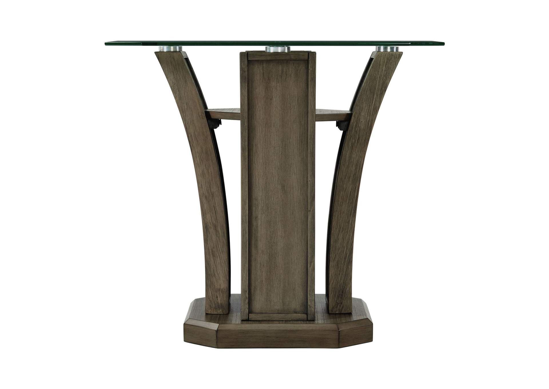 Dapper Square End Table Grey,Elements