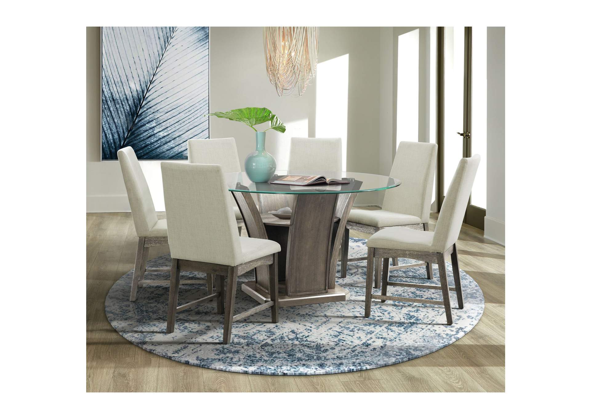 Dapper Dining Side Chair Grey Finish Two Per Carton,Elements