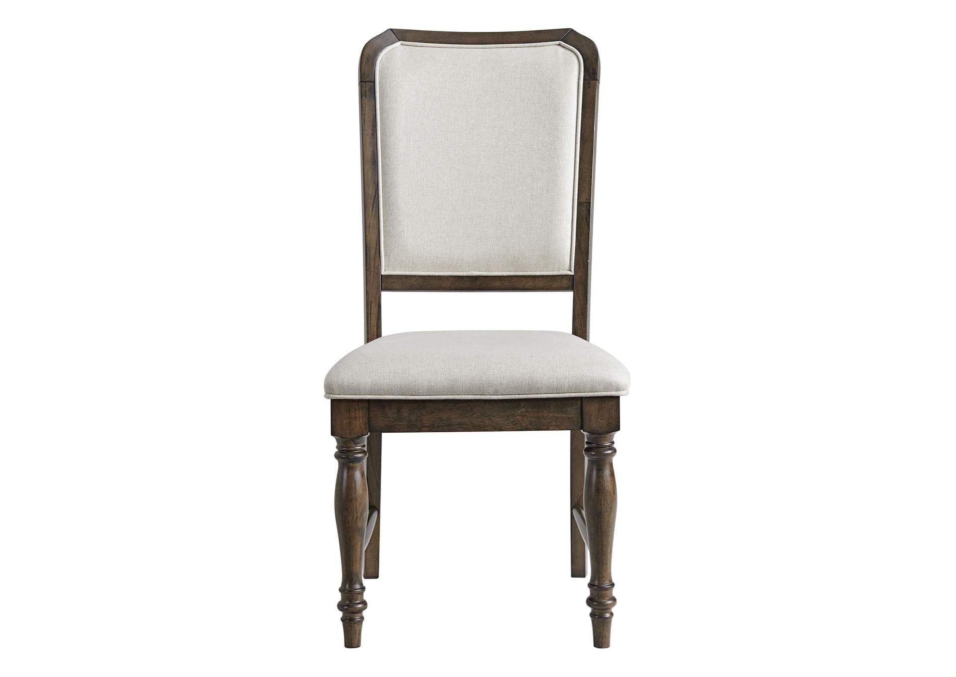 Daxton Side Chair With Cream Fabric In Espresso,Elements