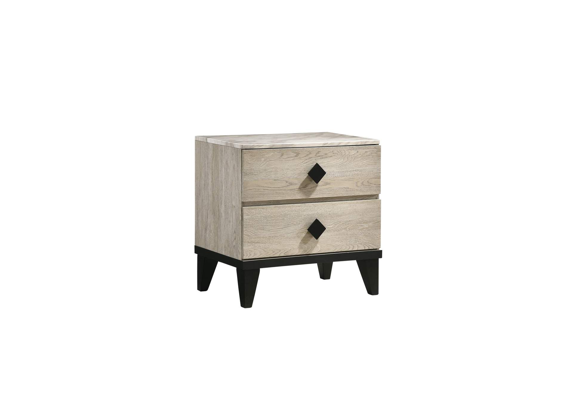 Delta Nightstand - Marble Grain Paper Tops,Elements