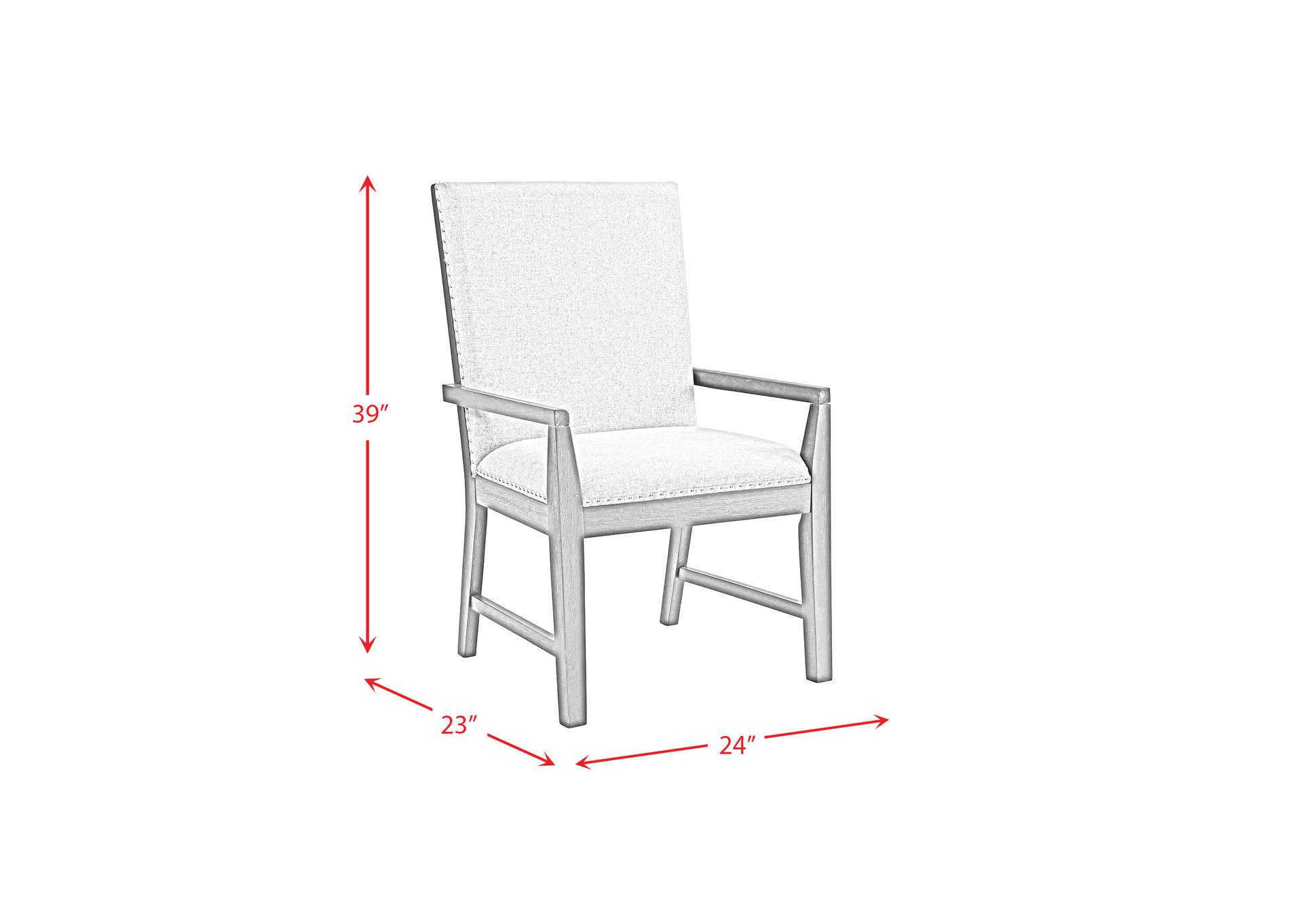 Donovan Upholstery Arm Chair Dark 2 Per Pack,Elements