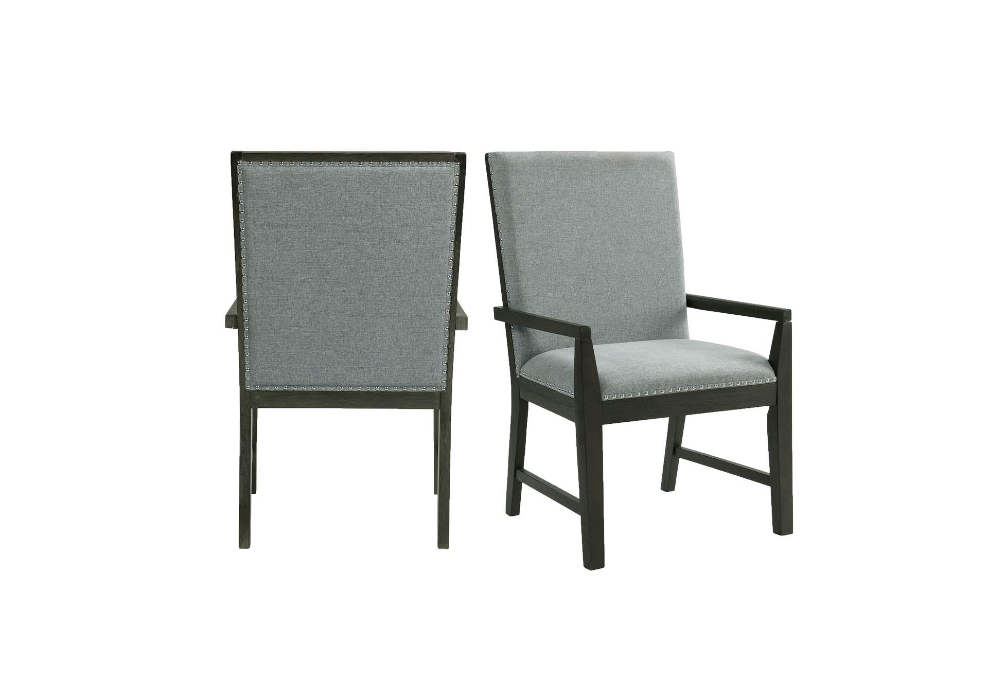 Donovan Upholstery Arm Chair Dark 2 Per Pack,Elements