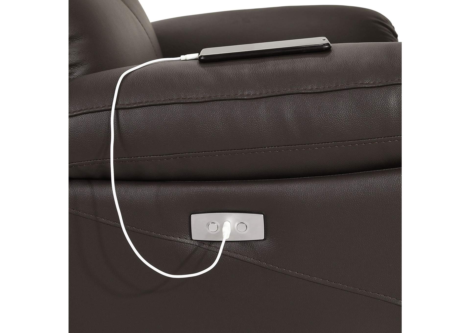 Dryden Power Motion Recliner In Aviarah Brown,Elements