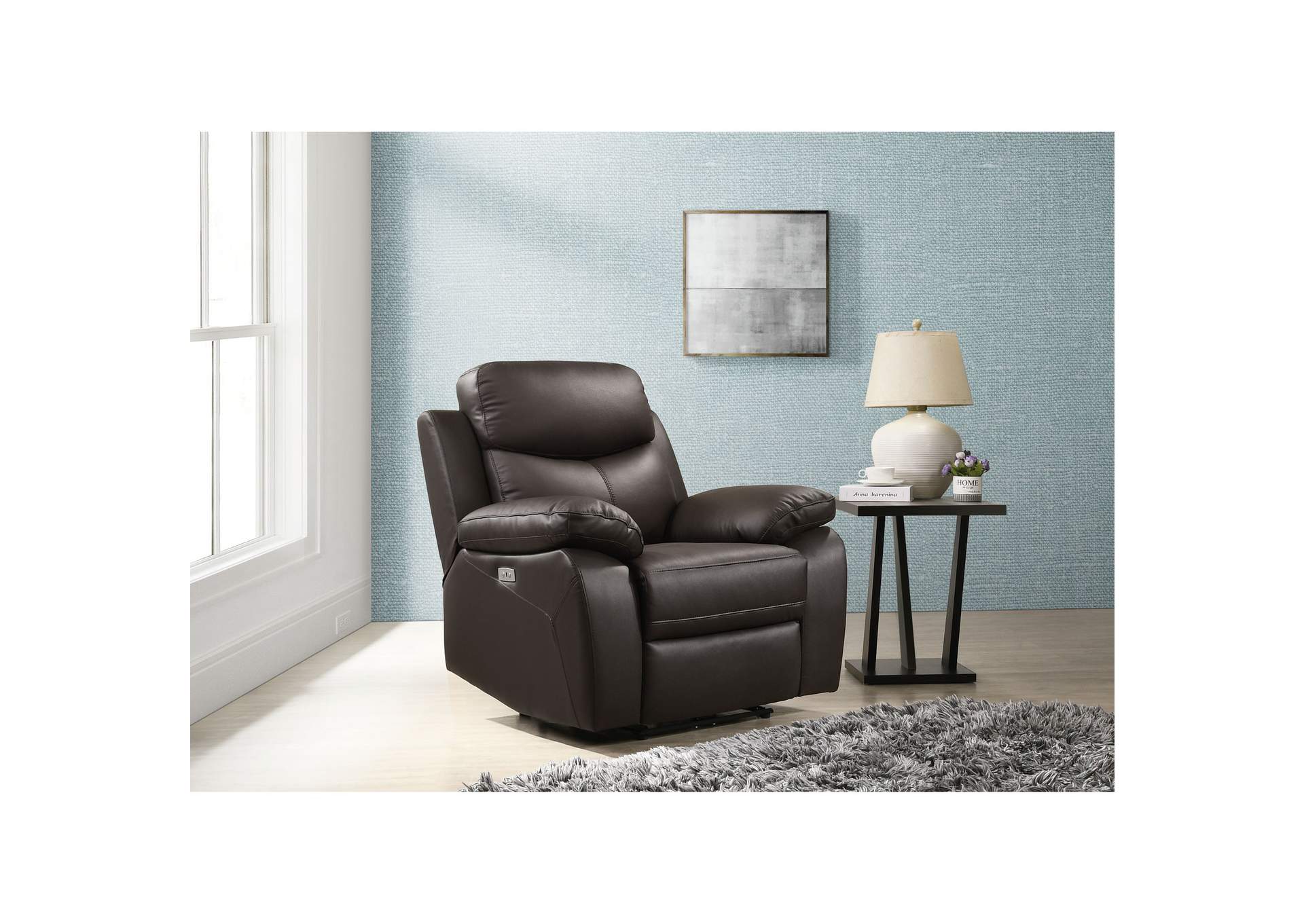 Dryden Power Motion Recliner In Aviarah Brown,Elements