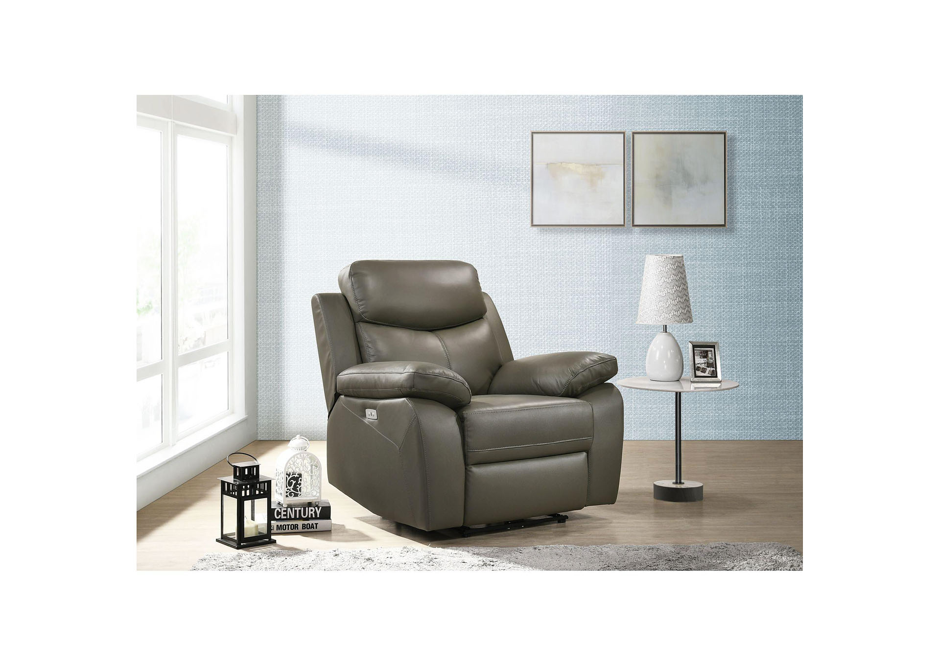 Dryden Motion Recliner In Aviarah Grey,Elements