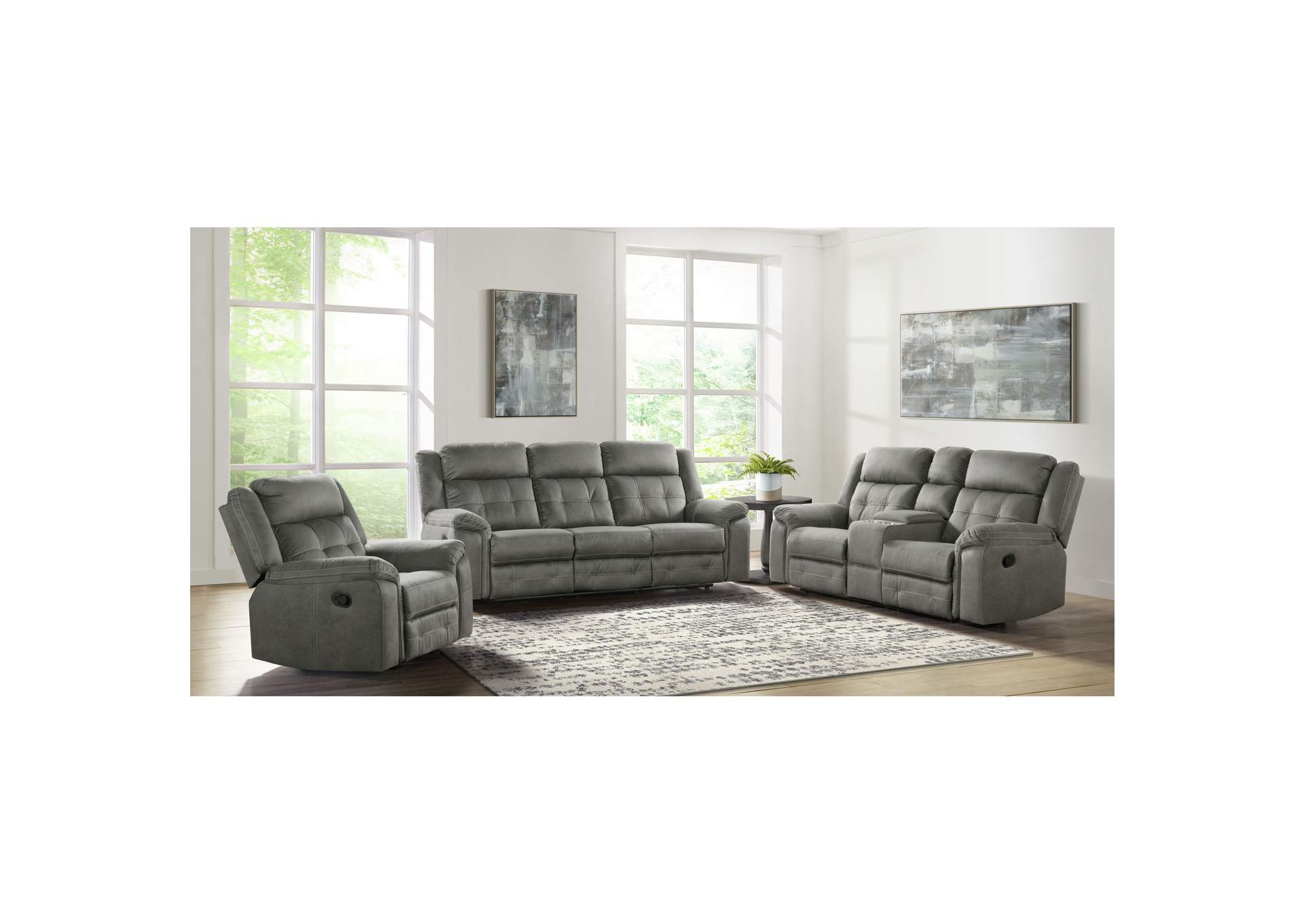 El Paso Motion Recliner In El Paso Grey,Elements