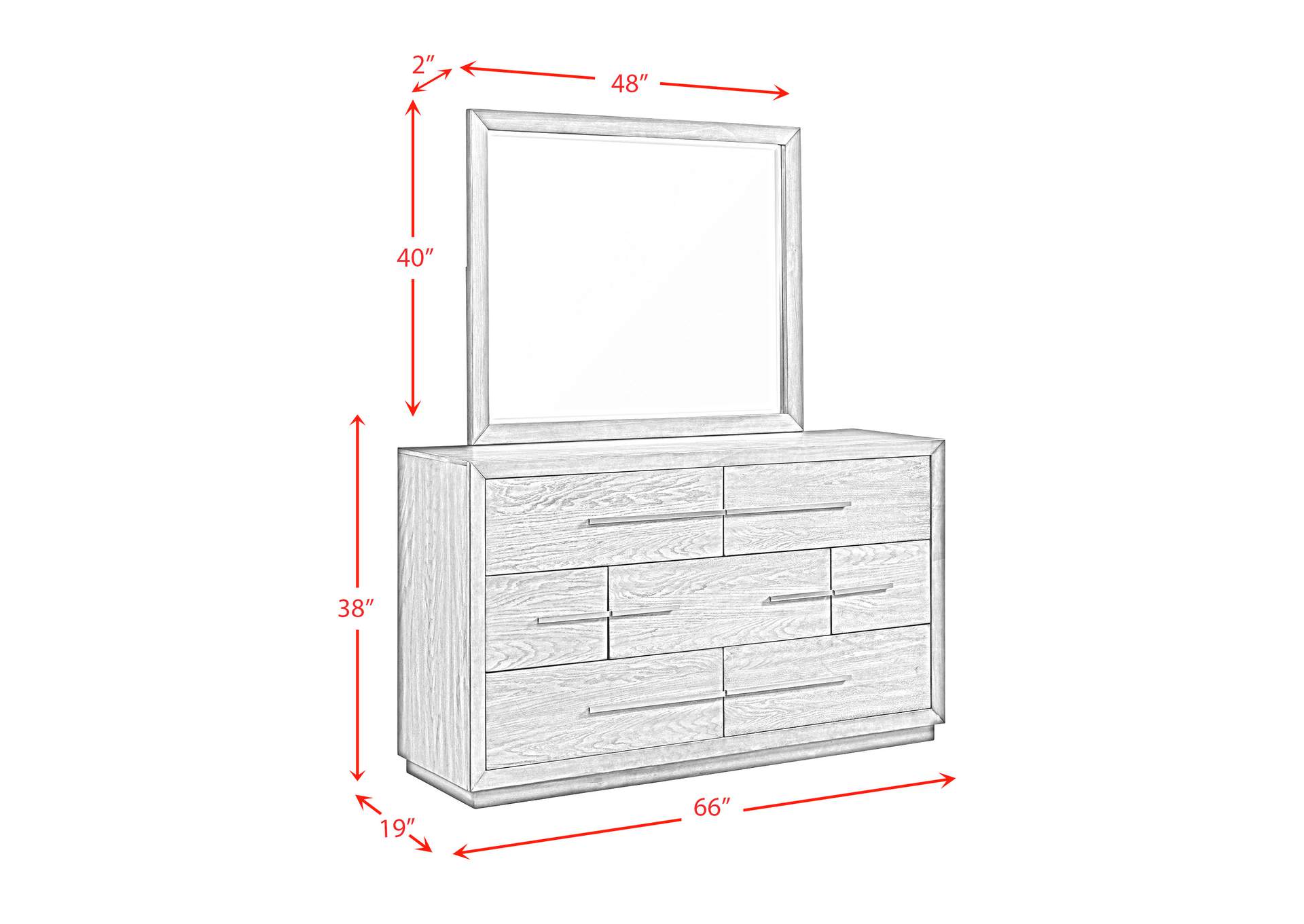 Elation Dresser Mirror,Elements