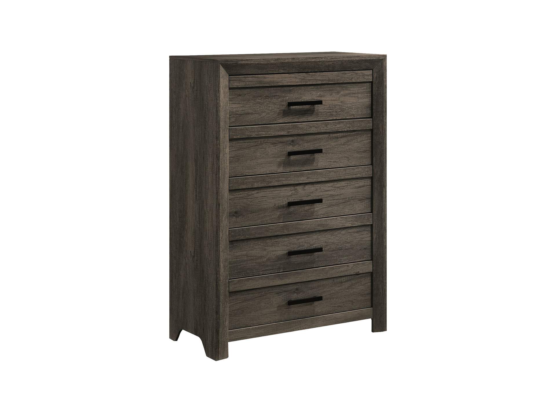 Eleanor 5 - Drawer Chest In Mocha Grey,Elements