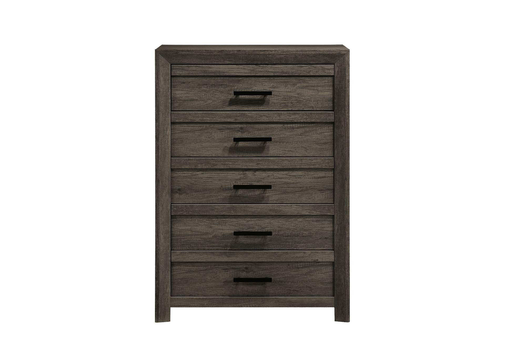 Eleanor 5 - Drawer Chest In Mocha Grey,Elements