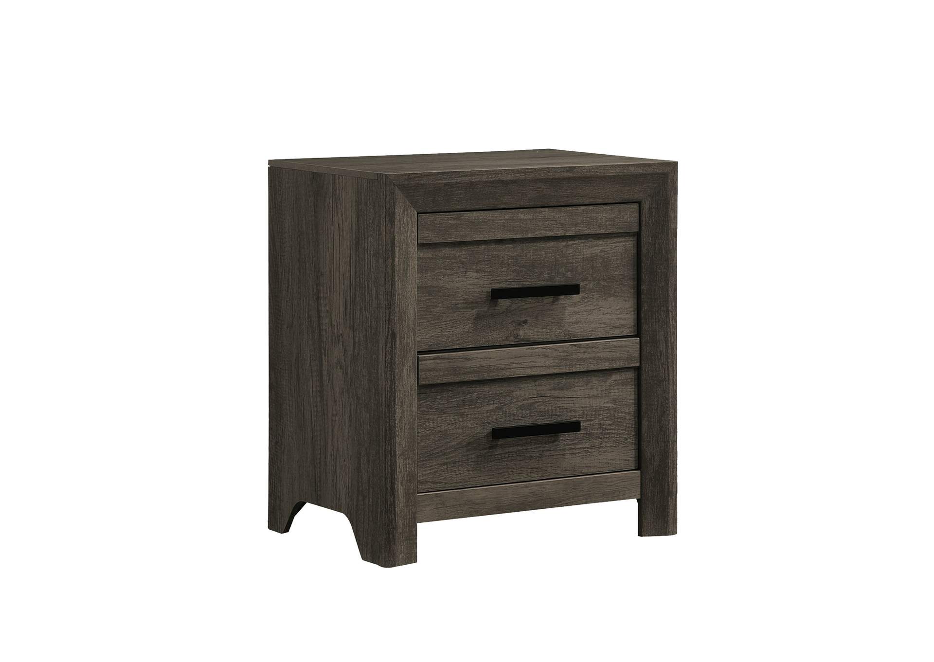 Eleanor 2 - Drawer Nightstand In Mocha Grey,Elements