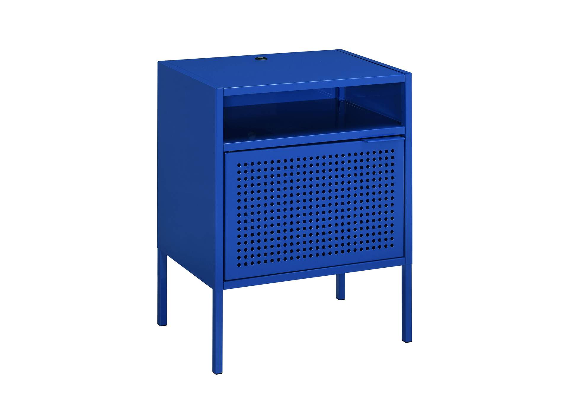 Ember Nightstand C - 1094 Blue Nightstand With USB,Elements