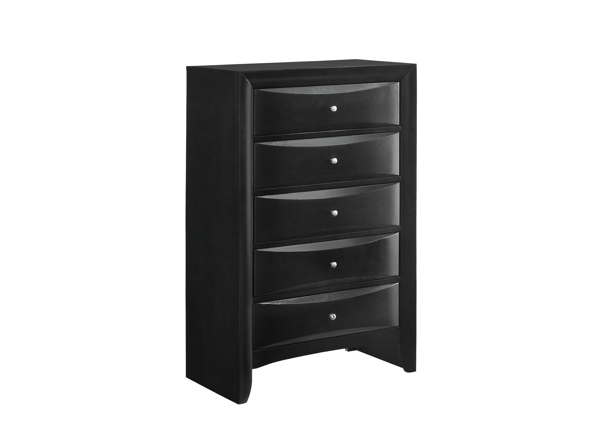 Emily King 3 Piece Bedroom Set In Black,Elements