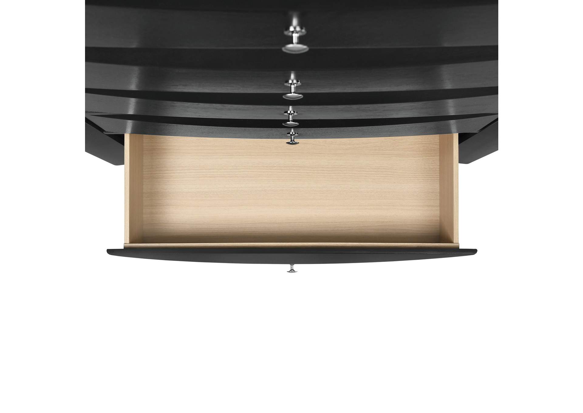 Emily King 3 Piece Bedroom Set In Black,Elements