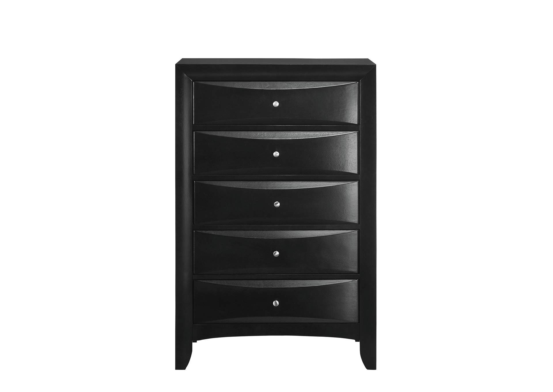 Emily 5 - Drawer Chest In Black,Elements