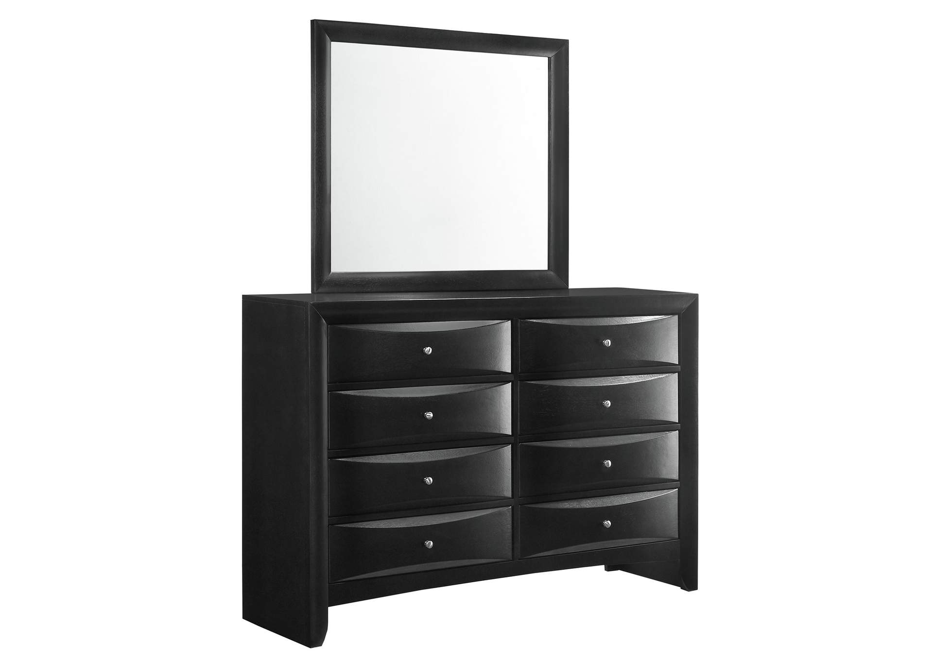Emily Queen 5 Piece Bedroom Set In Black,Elements
