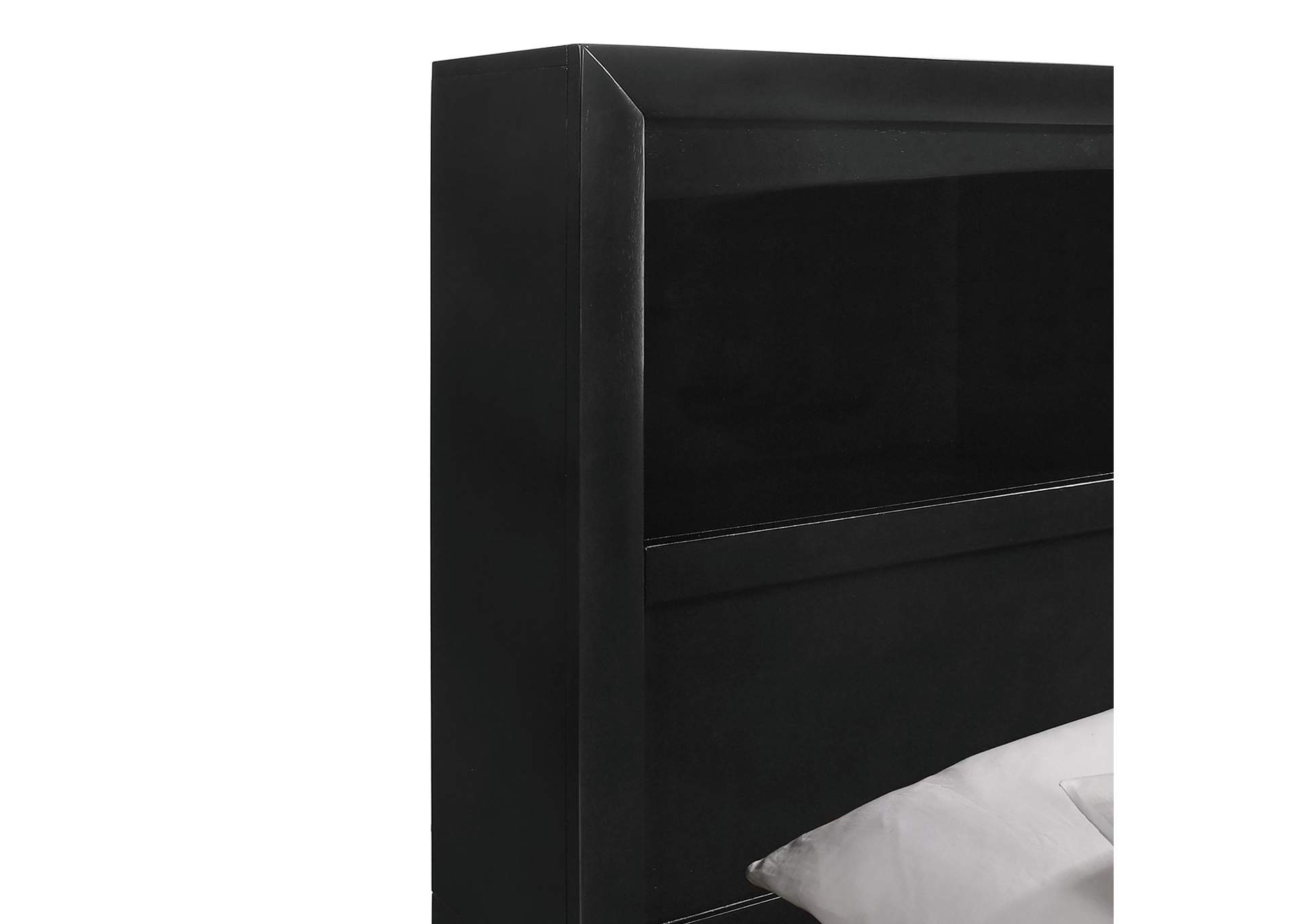 Emily Full Storage Bed In Black,Elements