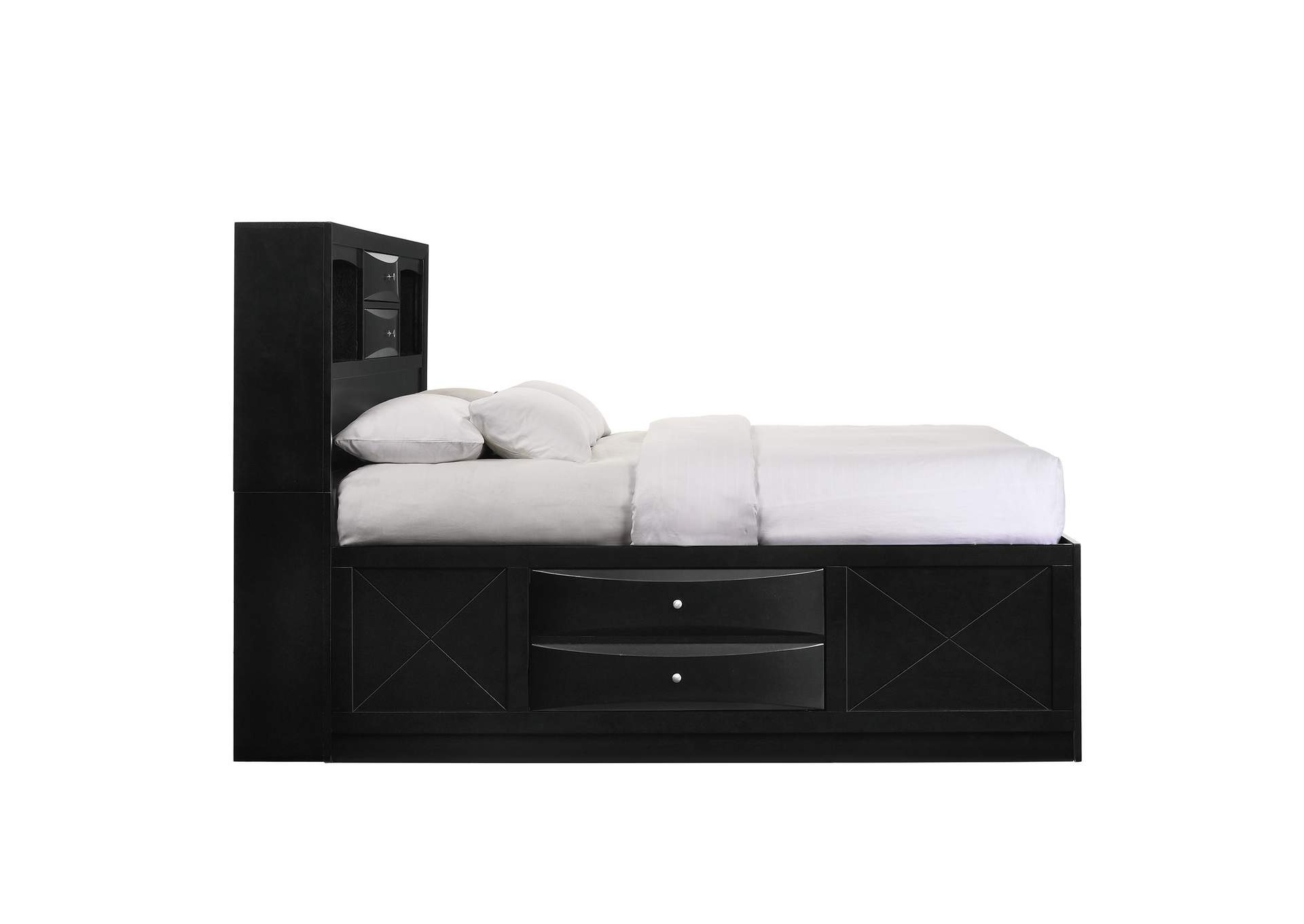 Emily Full Storage Bed In Black,Elements