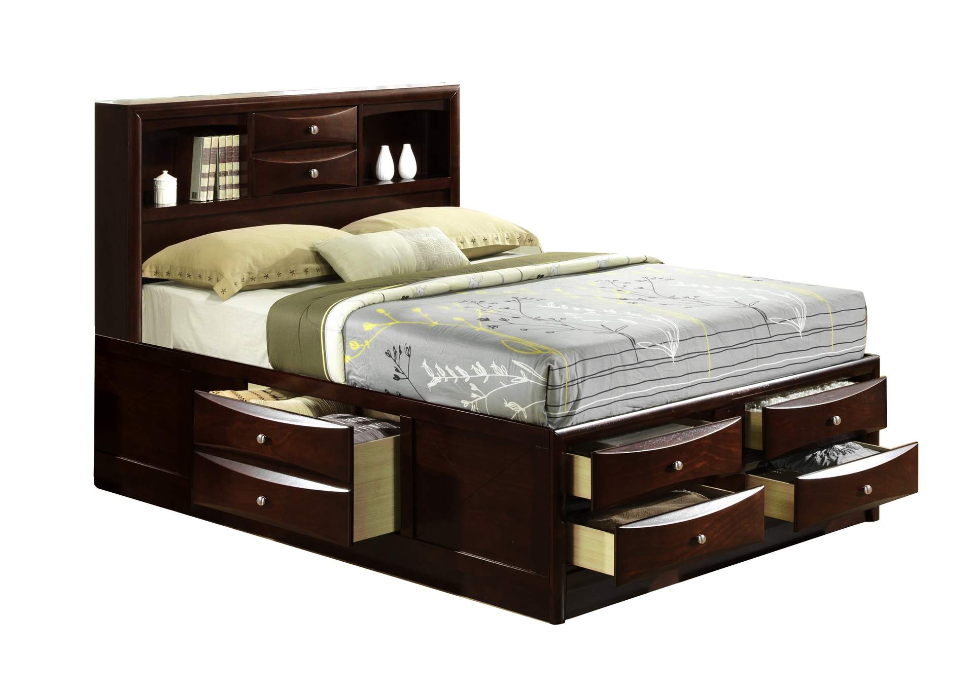 Emily Queen Storage 6 Piece Bedroom Set,Elements