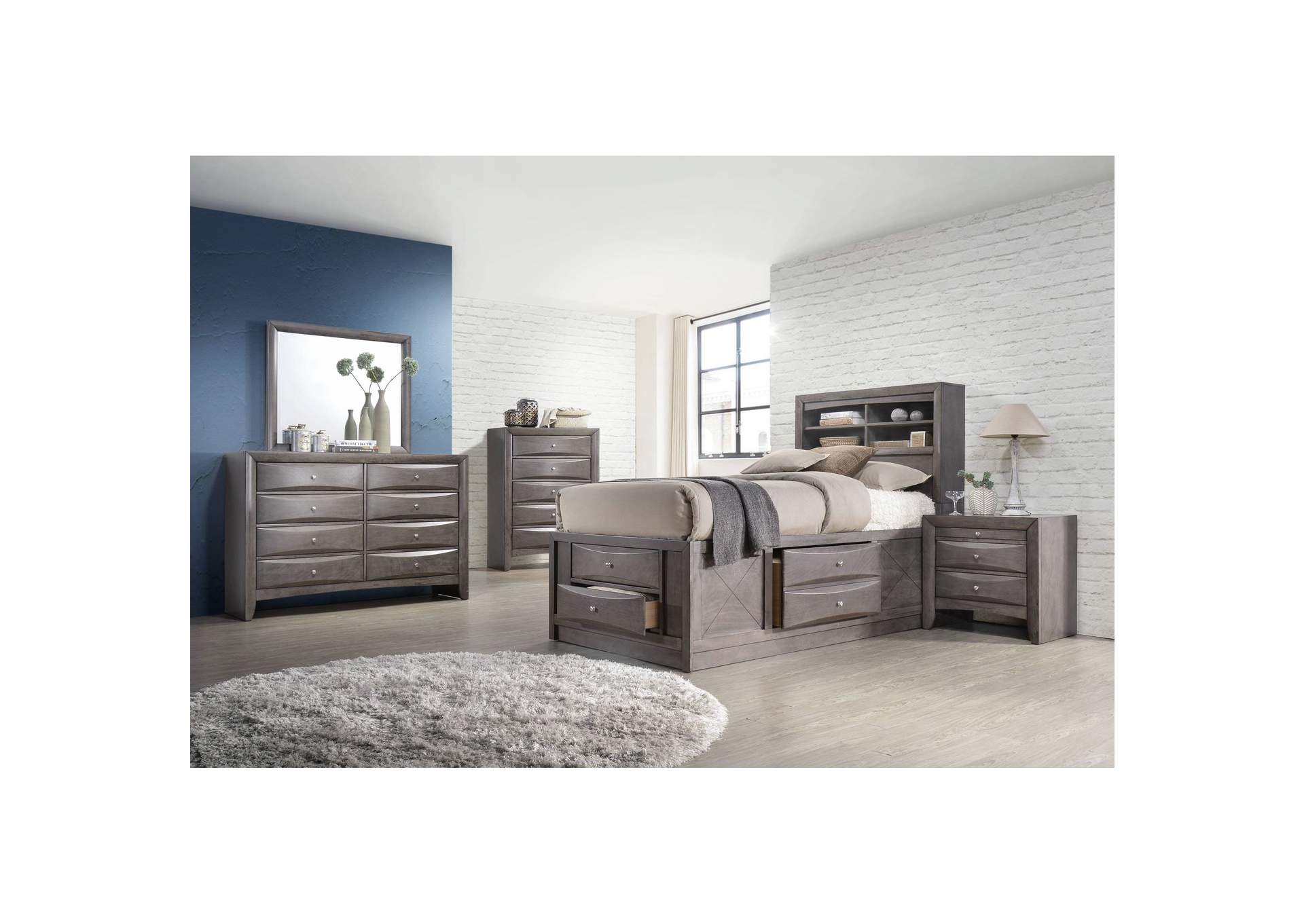 Emily Twin Storage Bed,Elements