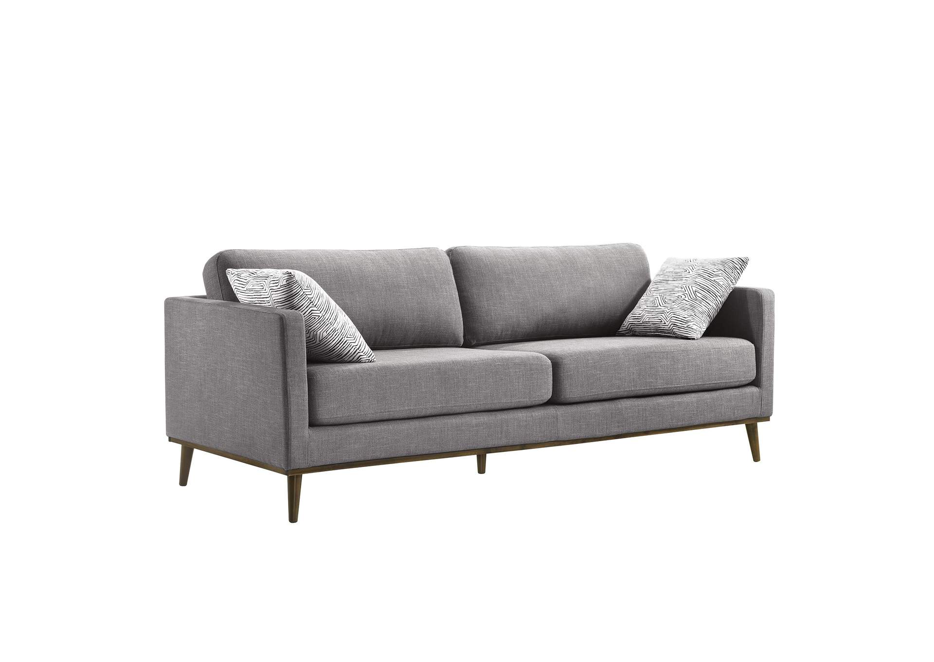 Encino Sofa In Palmer Steel With 2 Pillows In Jocelyn 2,Elements