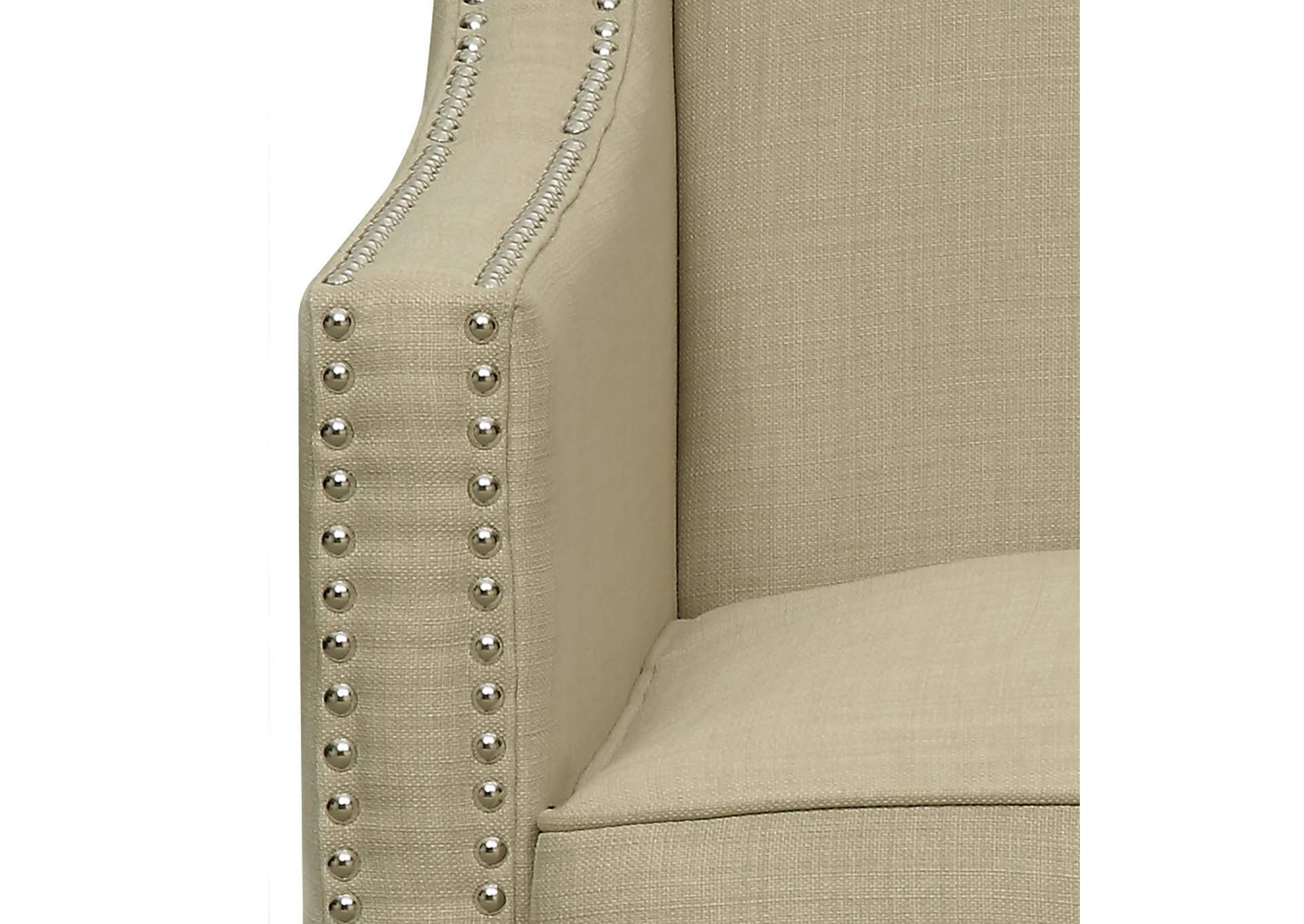 Erica 497 Chair With Chrome Nails Heirloom Natural,Elements