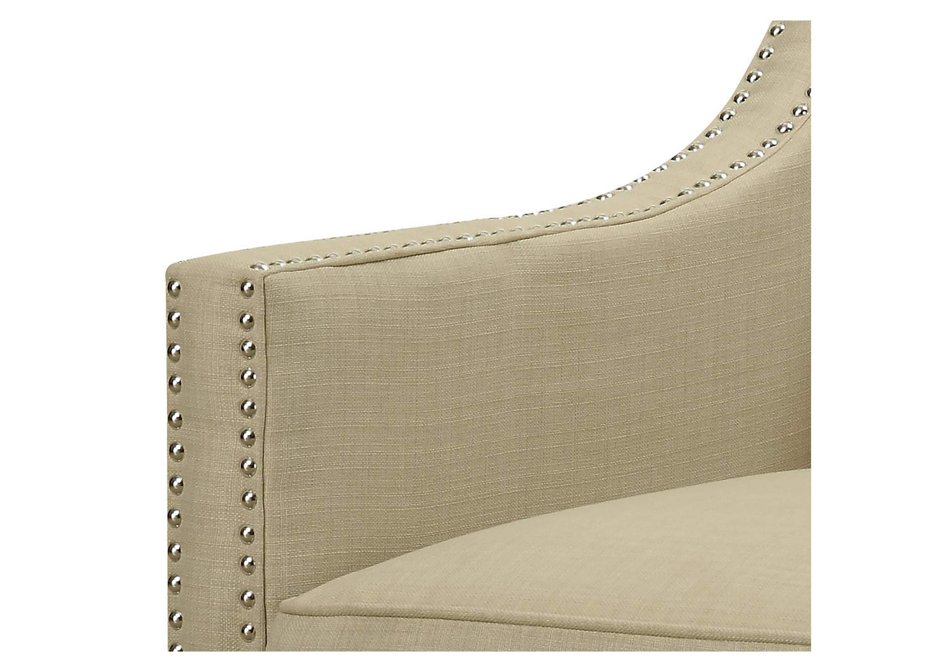 Erica 497 Chair With Chrome Nails Heirloom Natural,Elements
