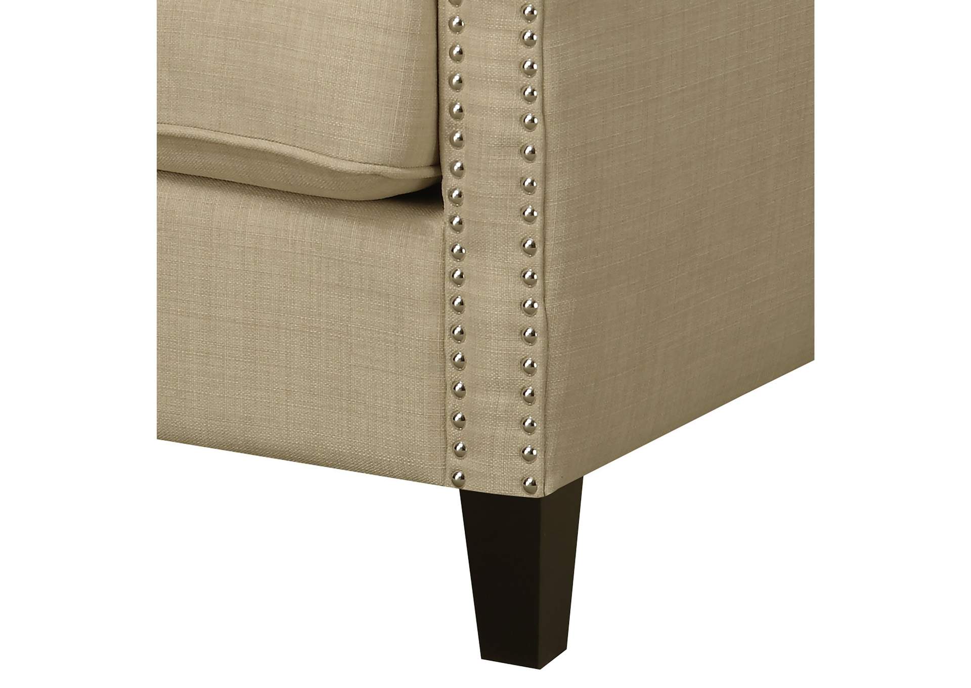 Erica 497 Chair With Chrome Nails Heirloom Natural,Elements
