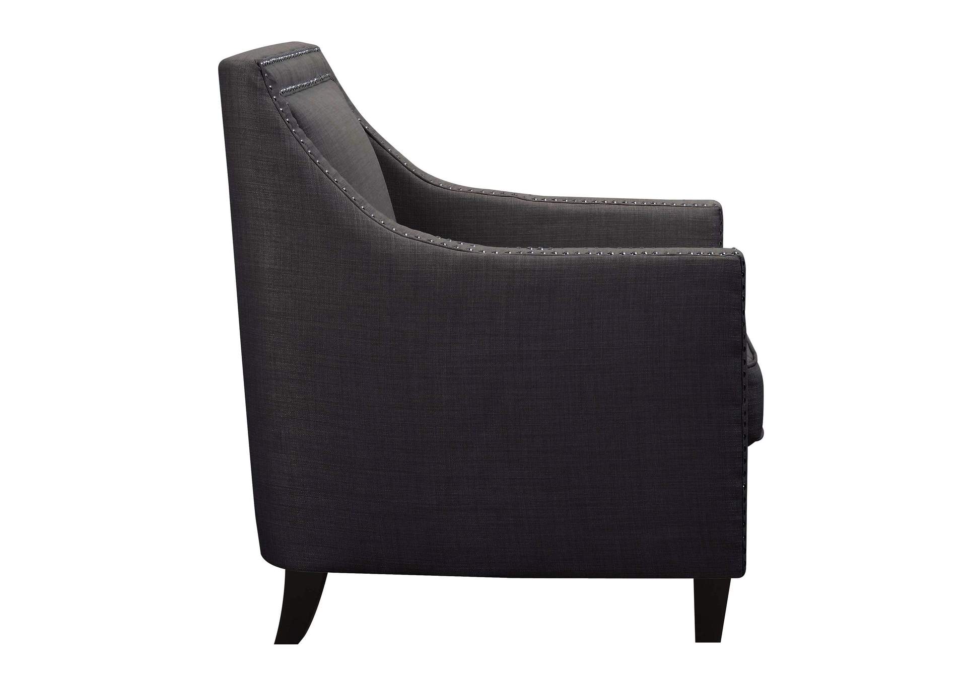 Erica 497 Chair With Chrome Nails Heirloom Charcoal,Elements