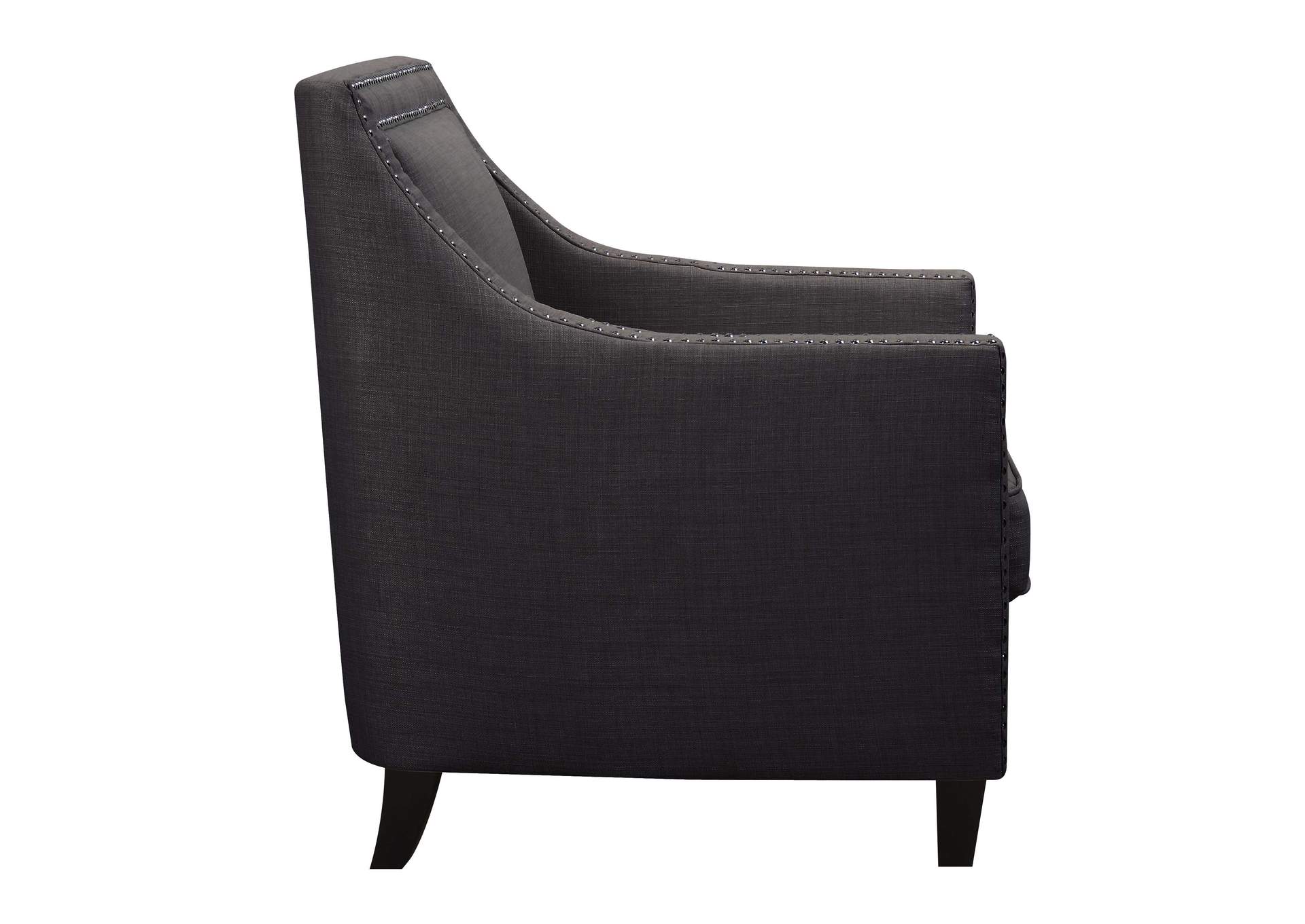 Erica 497 Chair With Chrome Nails Heirloom Charcoal,Elements