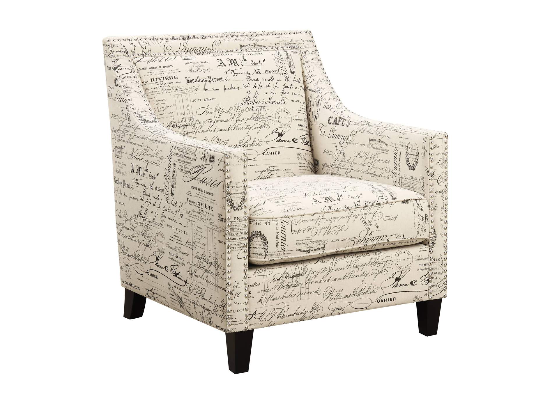 Erica 497 Chair With Chrome Nails French Script,Elements