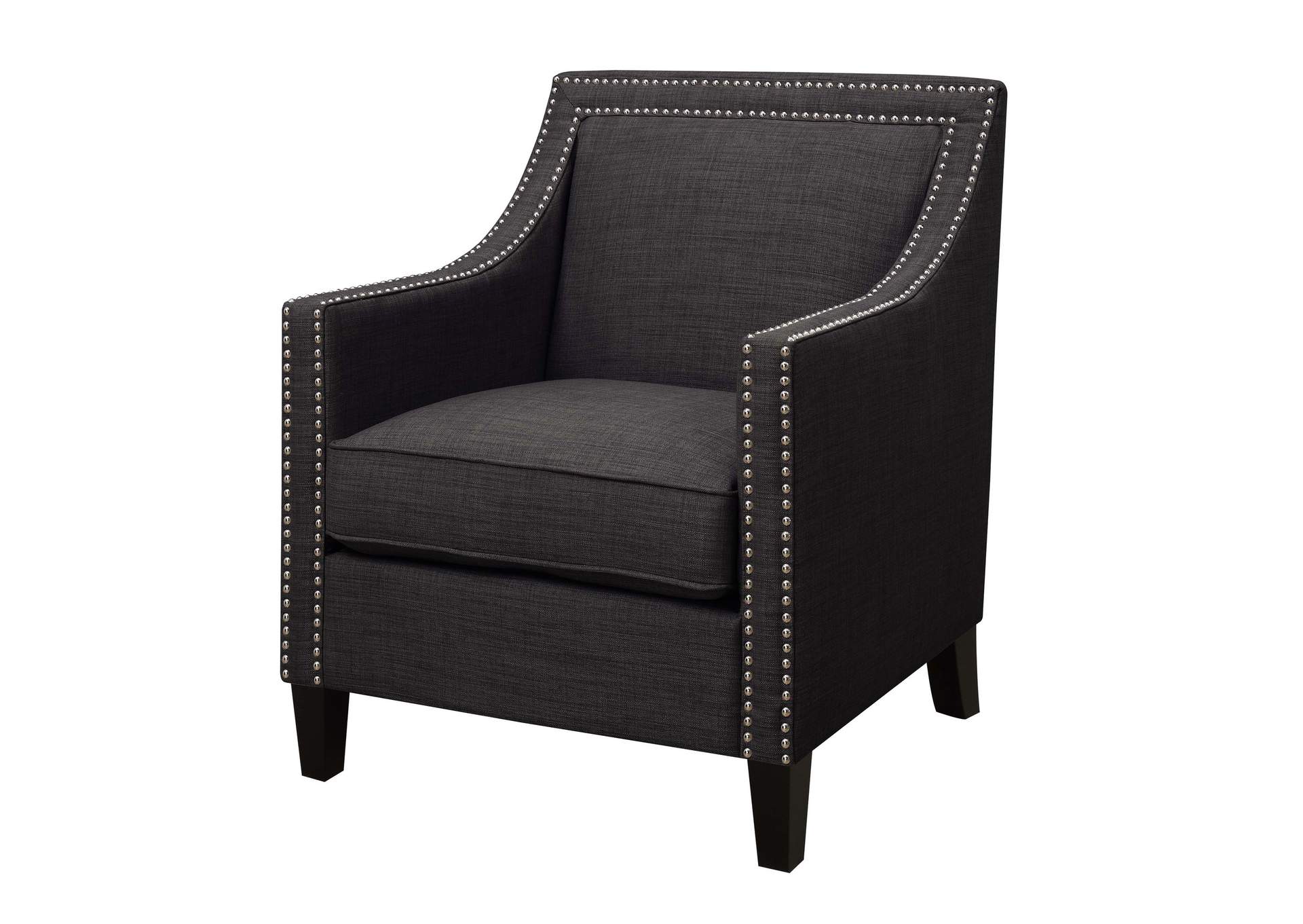 Erica 497 Chair With Chrome Nails Heirloom Charcoal,Elements