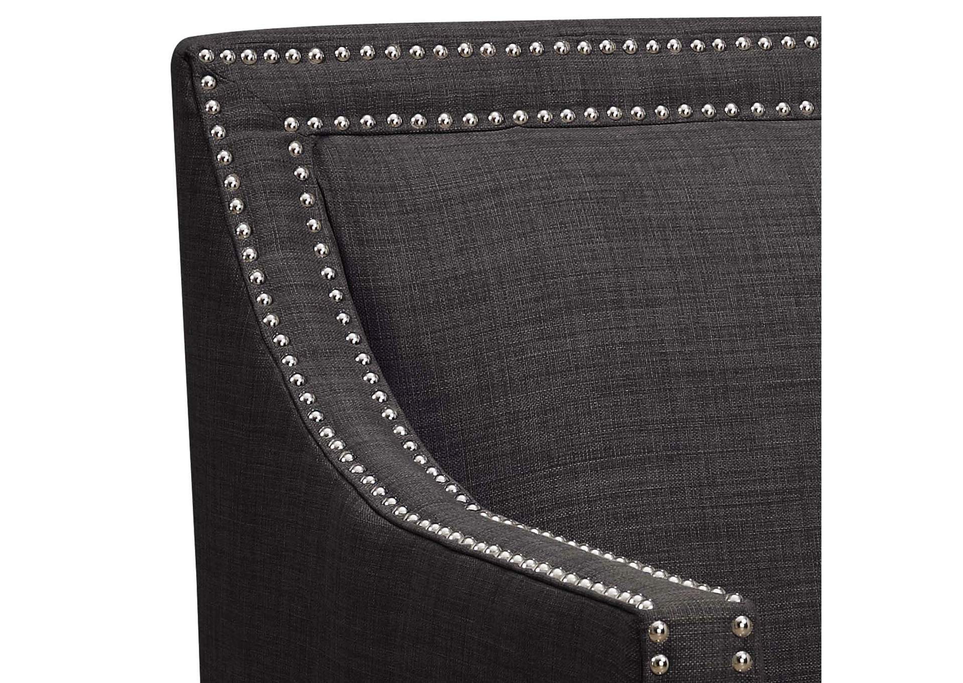 Erica 497 Chair With Chrome Nails Heirloom Charcoal,Elements
