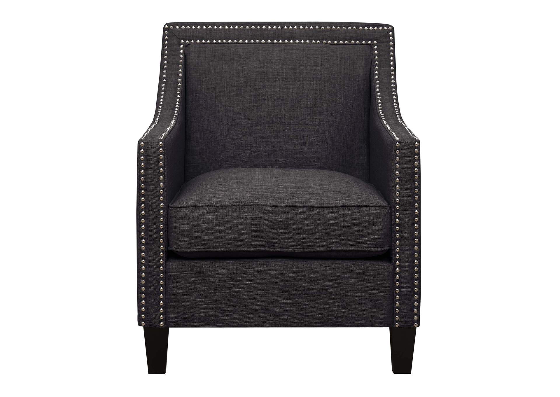 Erica 497 Chair With Chrome Nails Heirloom Charcoal,Elements