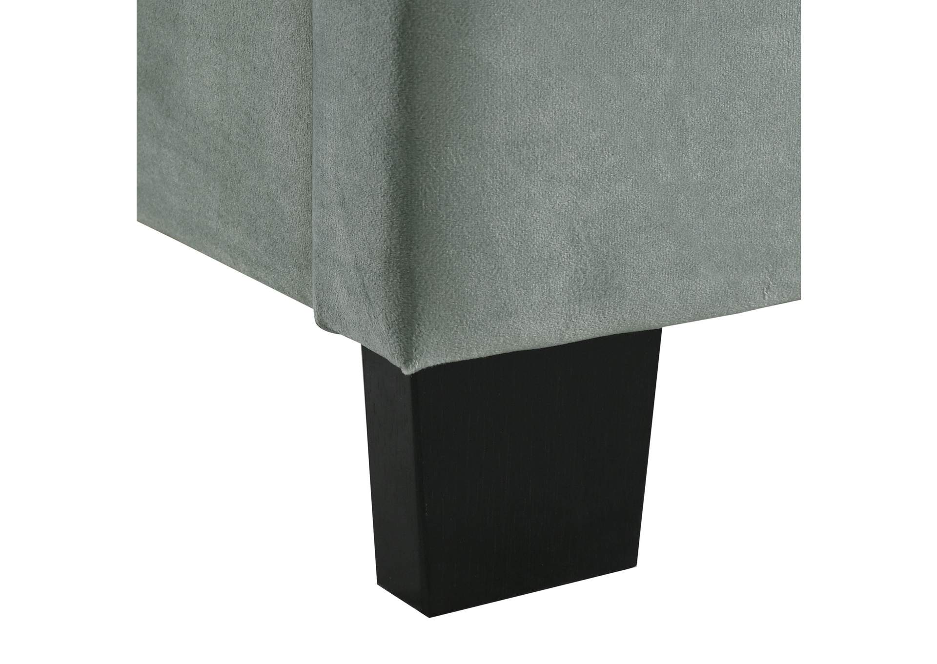 Erica Queen Bed In Carroll Green With Two End Table 3A,Elements