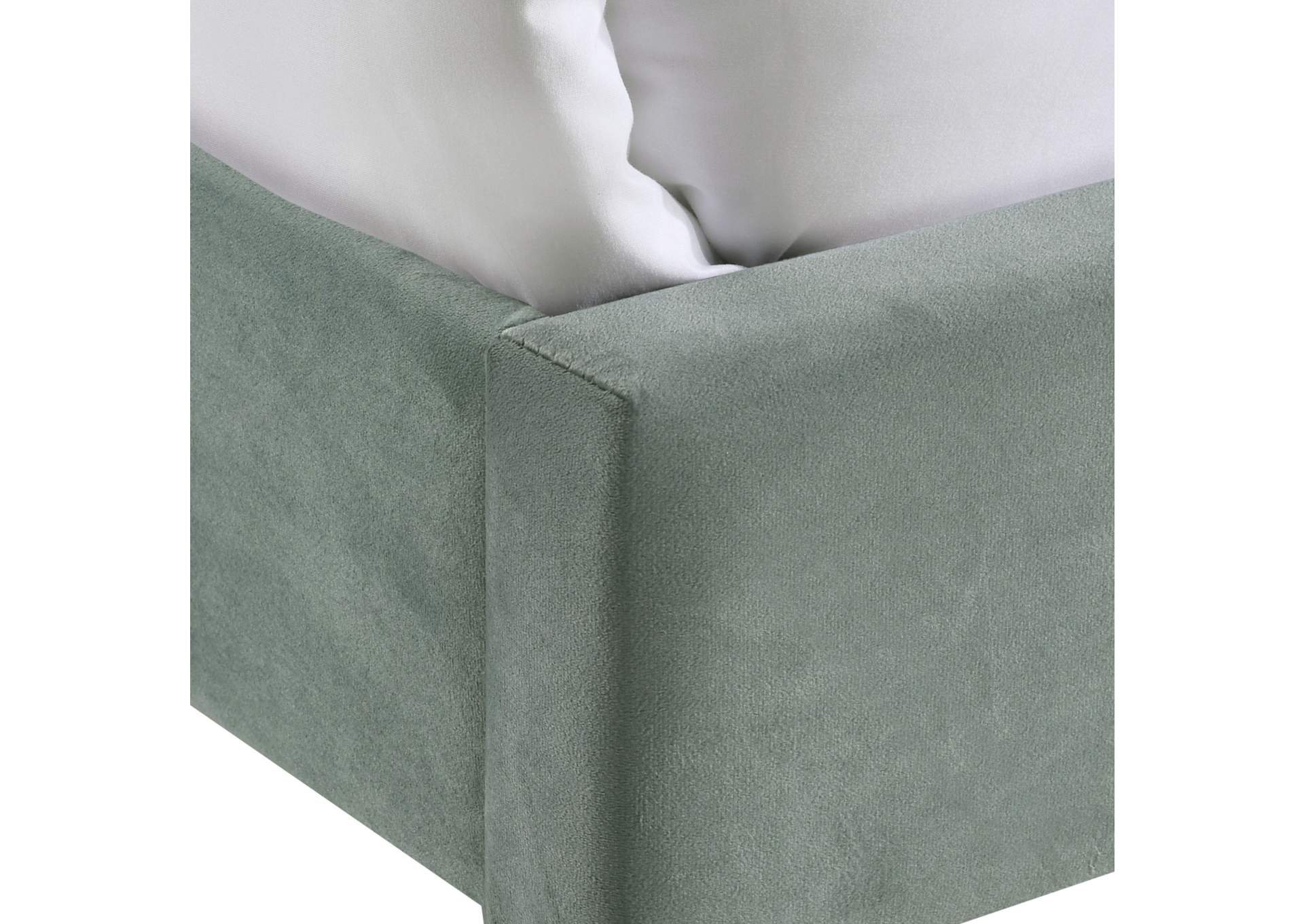 Erica Queen Bed In Carroll Green With Two End Table 3A,Elements