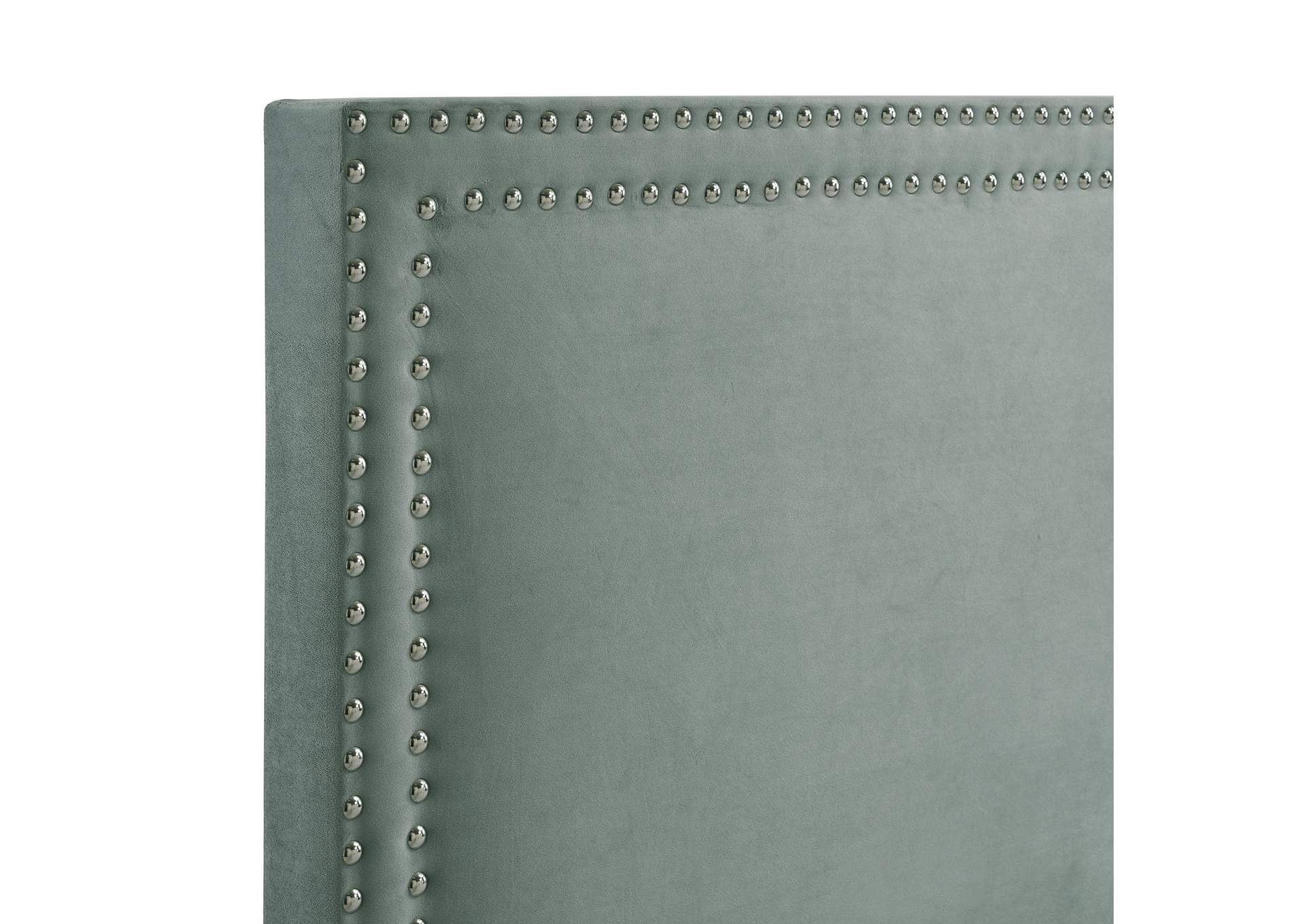 Erica Queen Bed In Carroll Green With Two End Table 3A,Elements