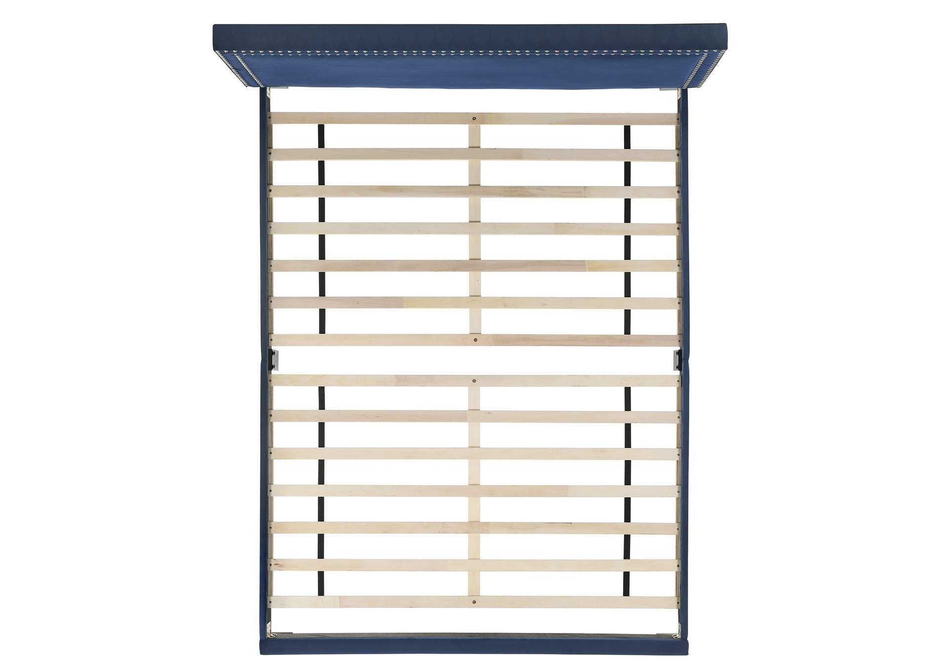 Erica Queen Bed In Carroll Navy Blue With Two End Table 3A,Elements