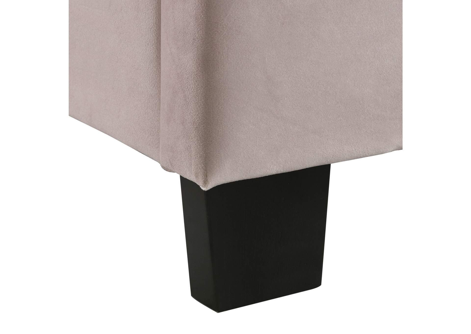 Erica Queen Bed In Carroll Pink With Two End Table 3A,Elements