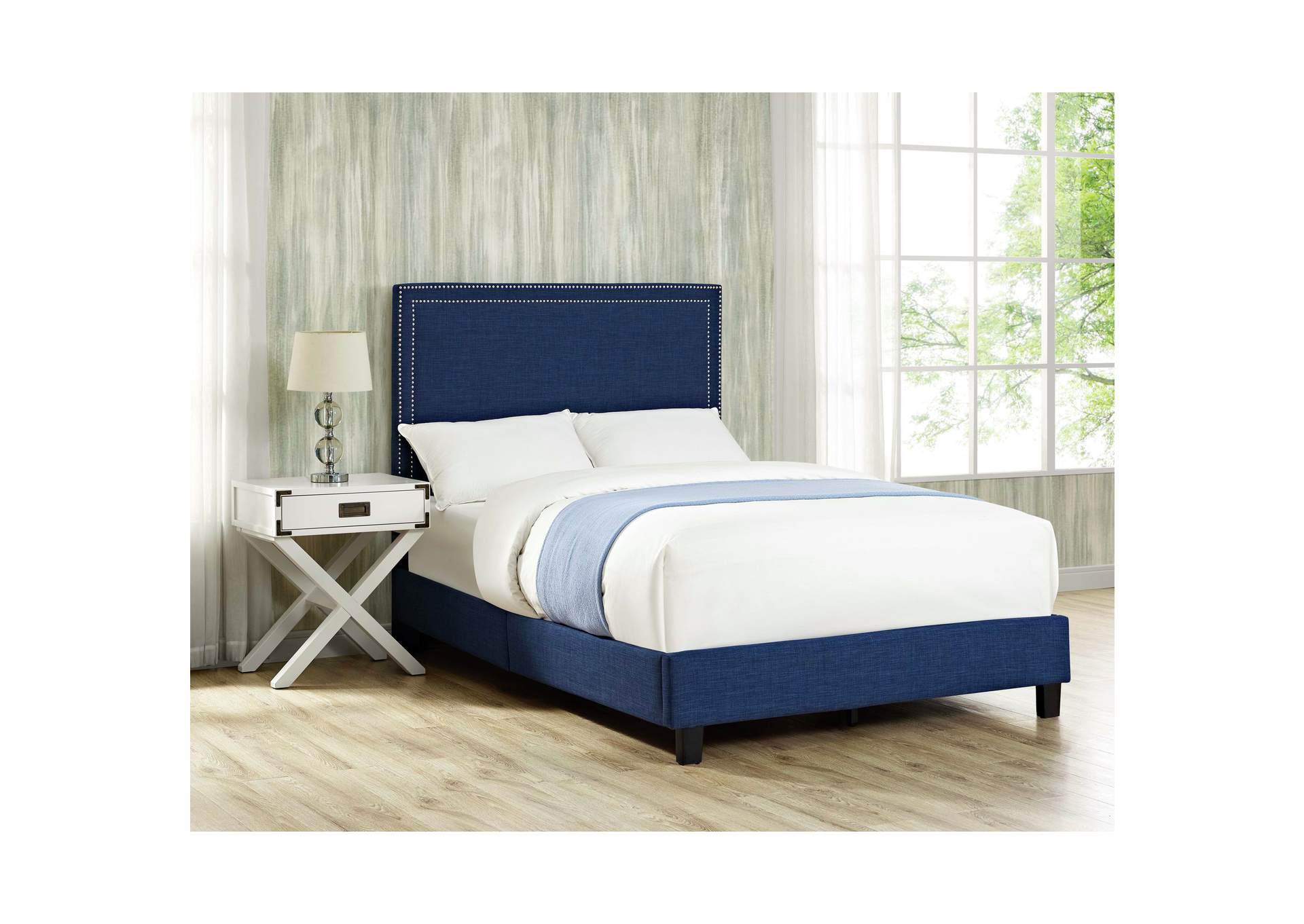 Erica Full Bed Heirloom Blue,Elements