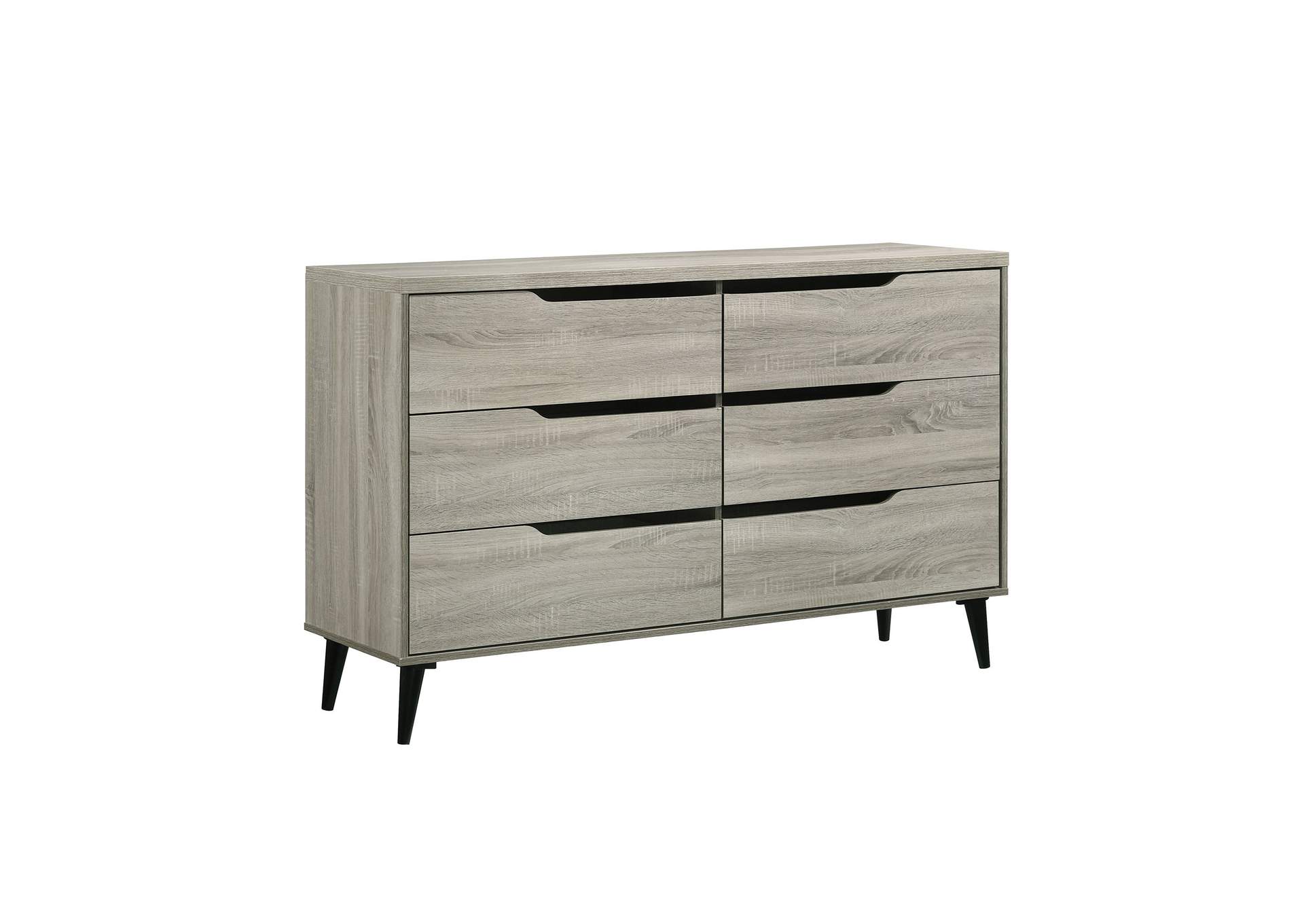 Ernesto Queen Panel 4 Piece Bedroom Set In Grey 3A,Elements