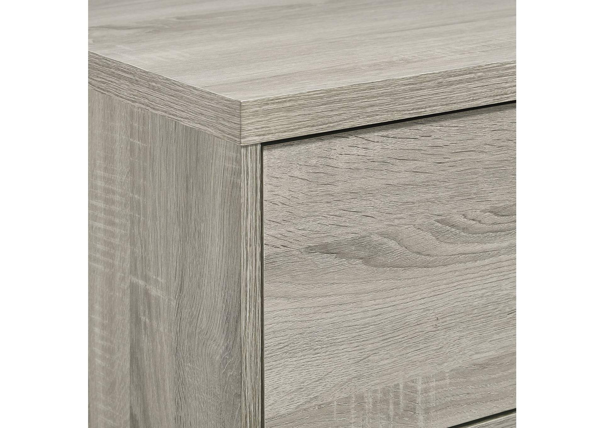 Ernesto Queen Panel 4 Piece Bedroom Set In Grey 3A,Elements