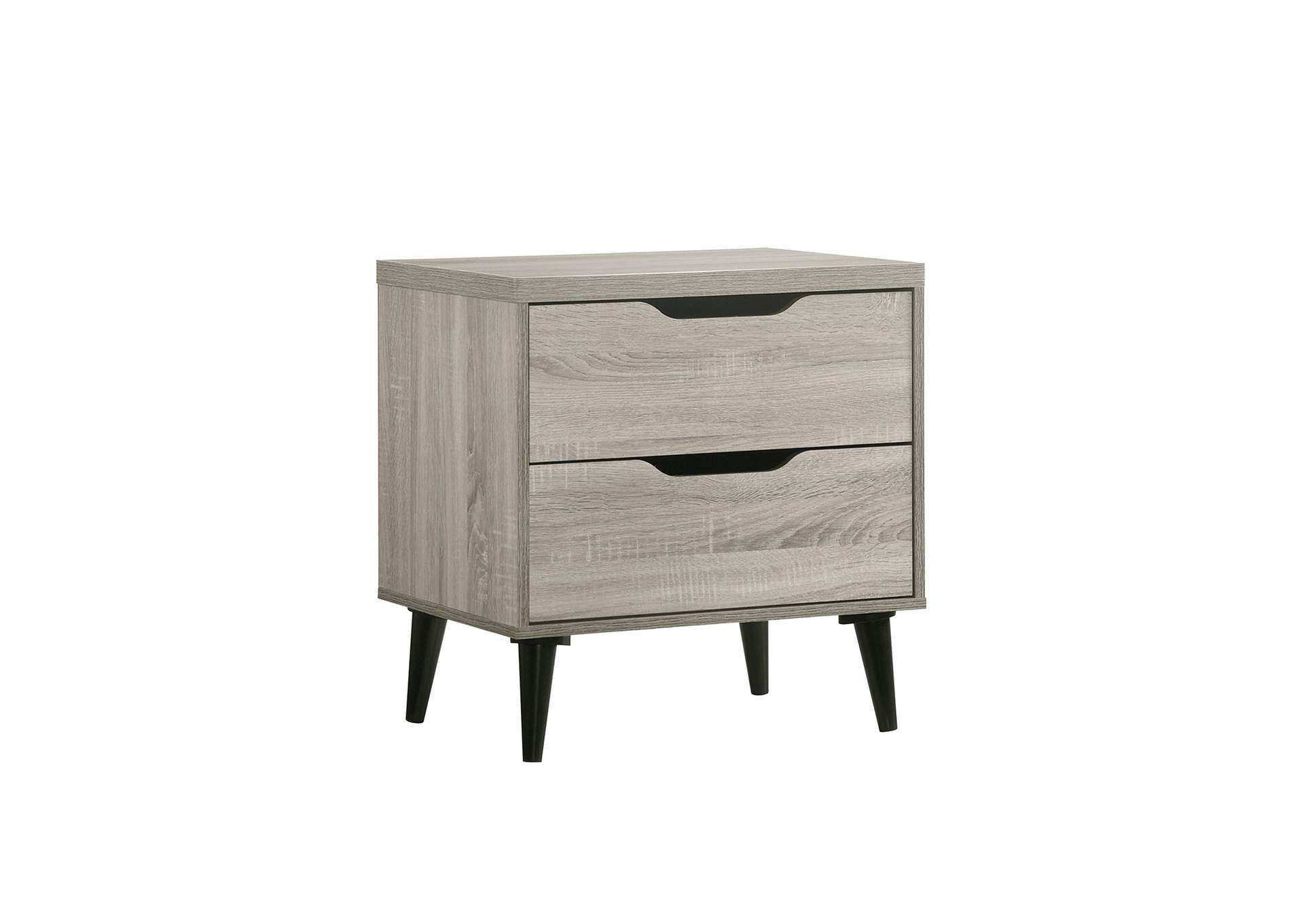 Ernesto Queen Panel 4 Piece Bedroom Set In Grey 3A,Elements