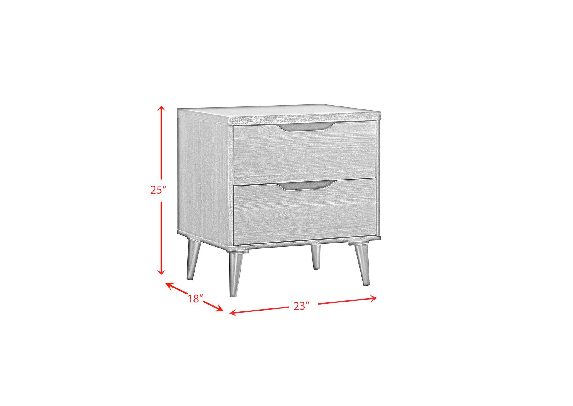Ernesto Queen Panel 4 Piece Bedroom Set In Grey 3A,Elements
