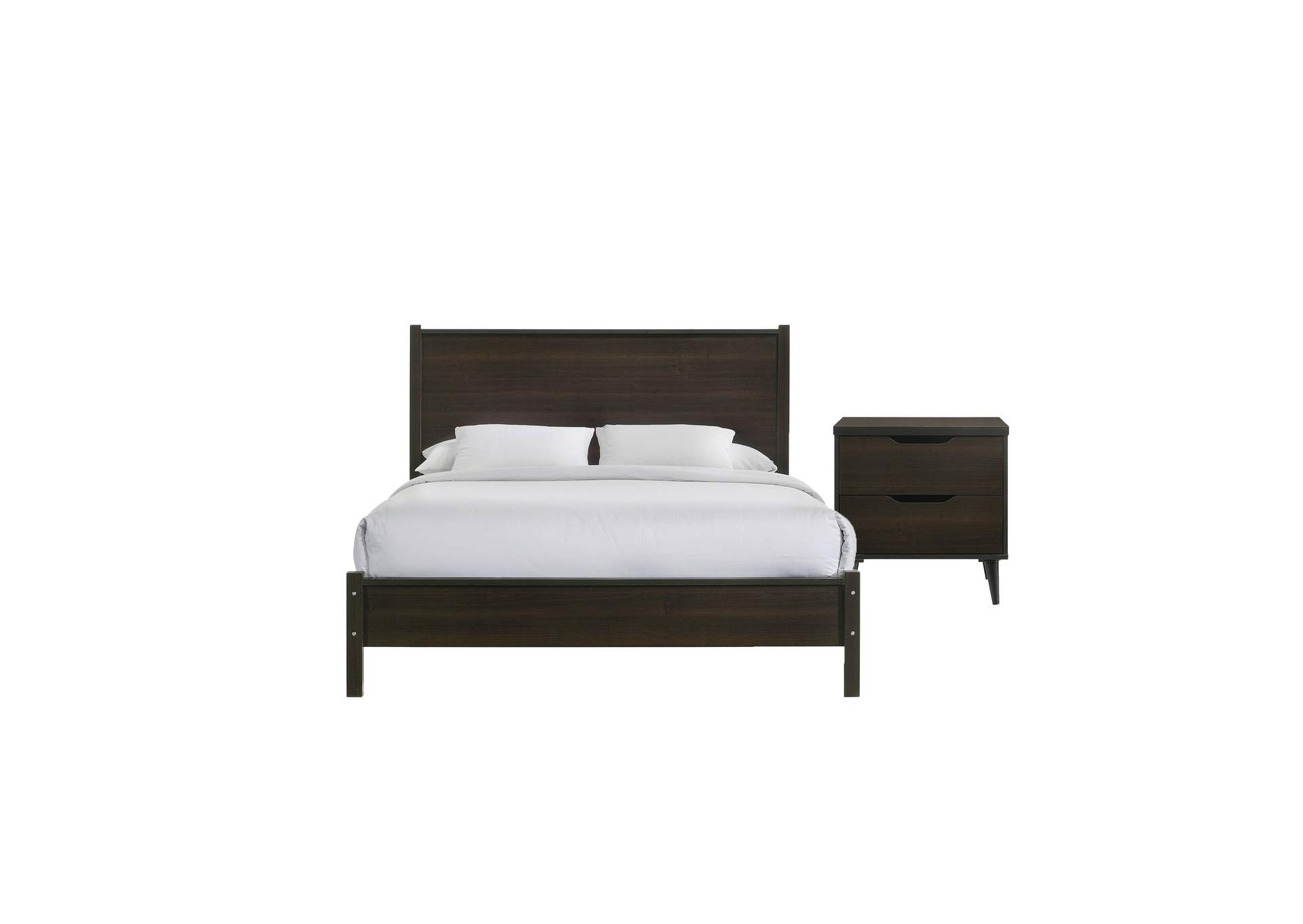 Ernesto Queen Panel 2 Piece Bedroom Set In Espresso 3A,Elements