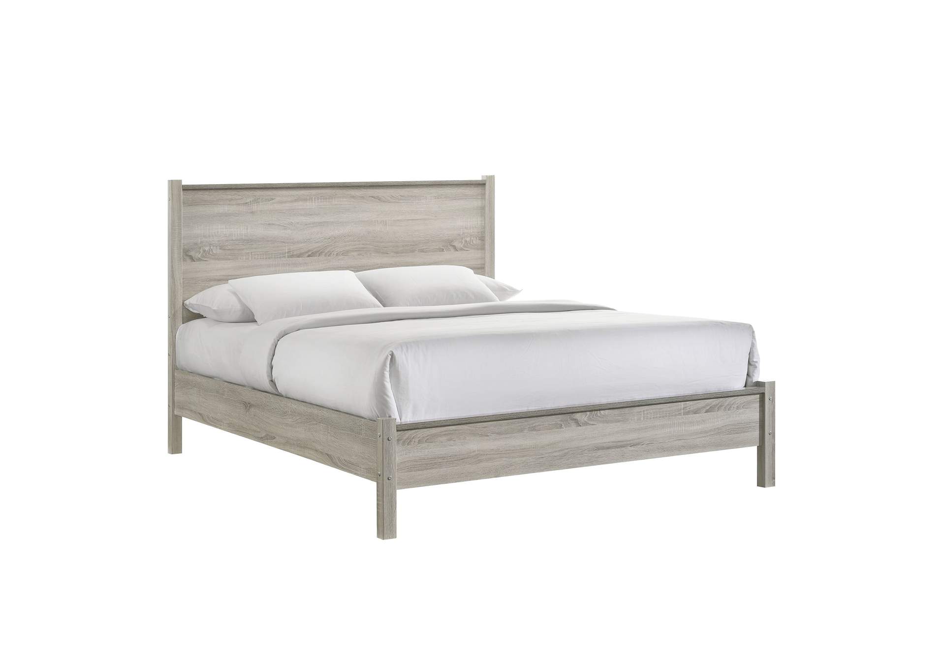 Ernesto Queen Panel 4 Piece Bedroom Set In Grey 3A,Elements