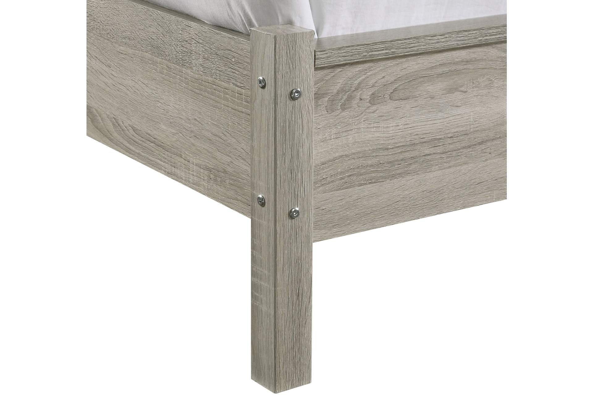 Ernesto Queen Panel 4 Piece Bedroom Set In Grey 3A,Elements