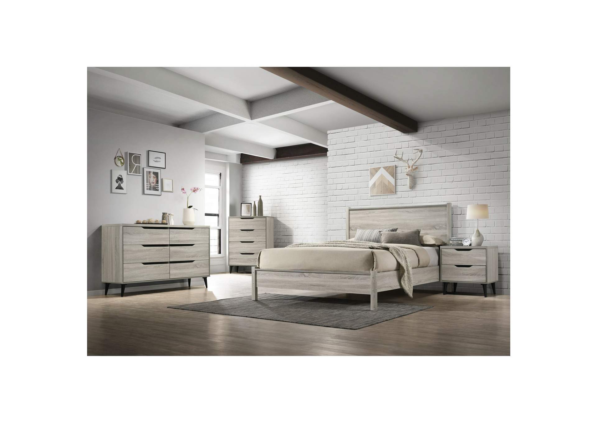 Ernesto 4 - Drawer Chest In Grey 3A,Elements