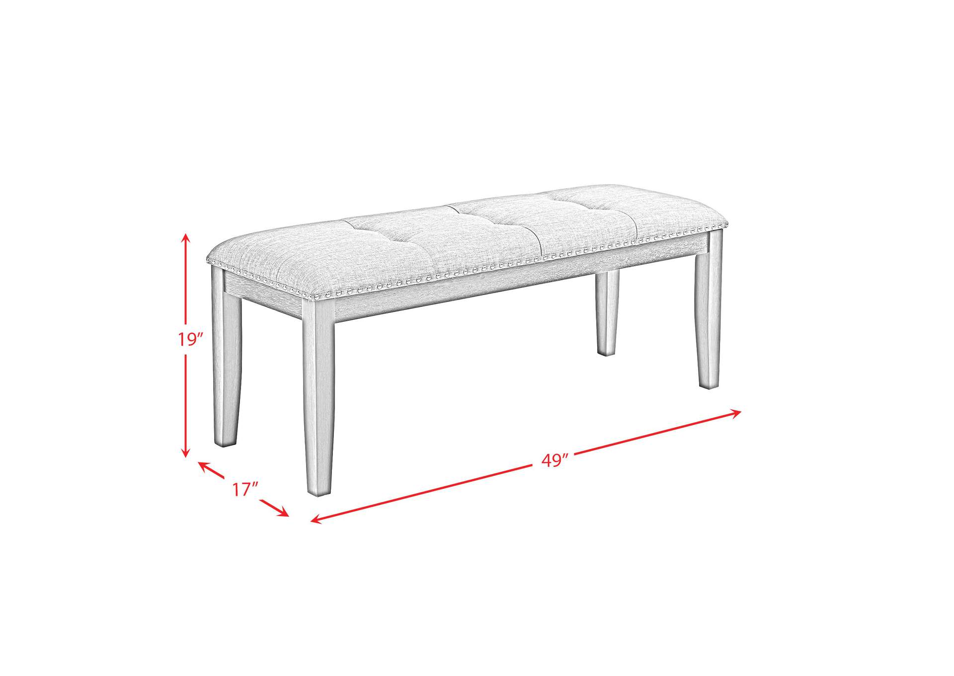 Everdeen 7 Piece Dining Set In Charcoal - Table Six Chairs,Elements