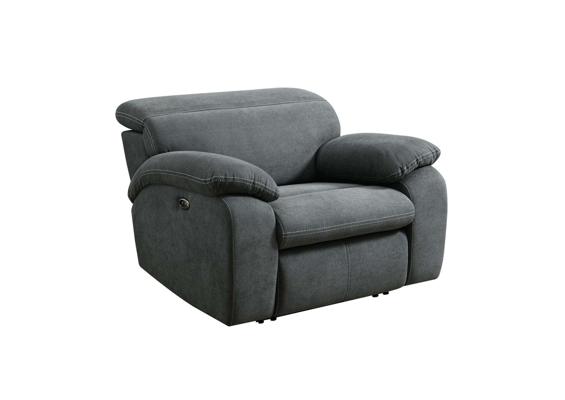 Excelsior Power Recliner In Flex Dark Grey,Elements